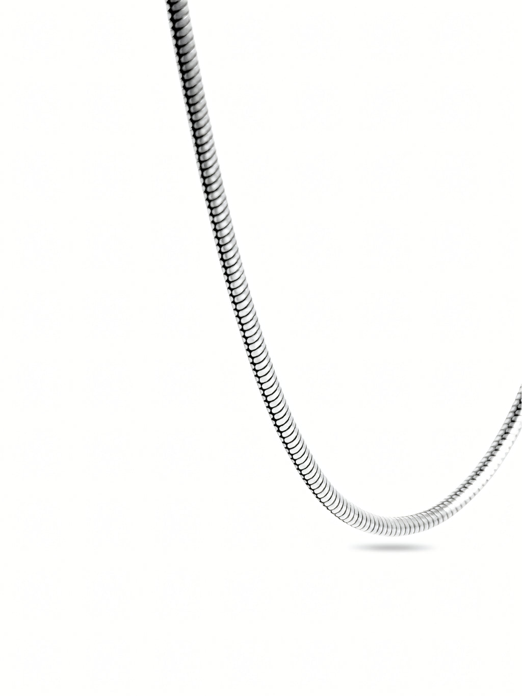 Silver Bold Snake Chain