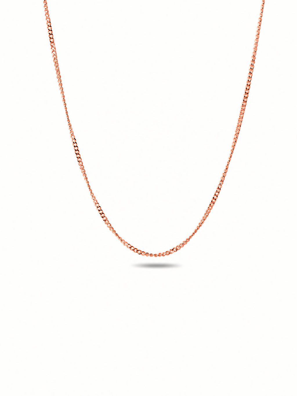 Silver Rose Gold Plated Link Chain