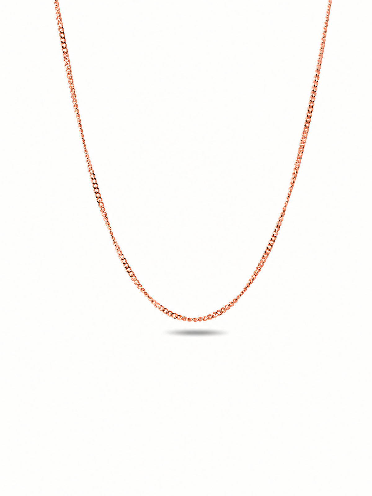 Silver Rose Gold Plated Link Chain