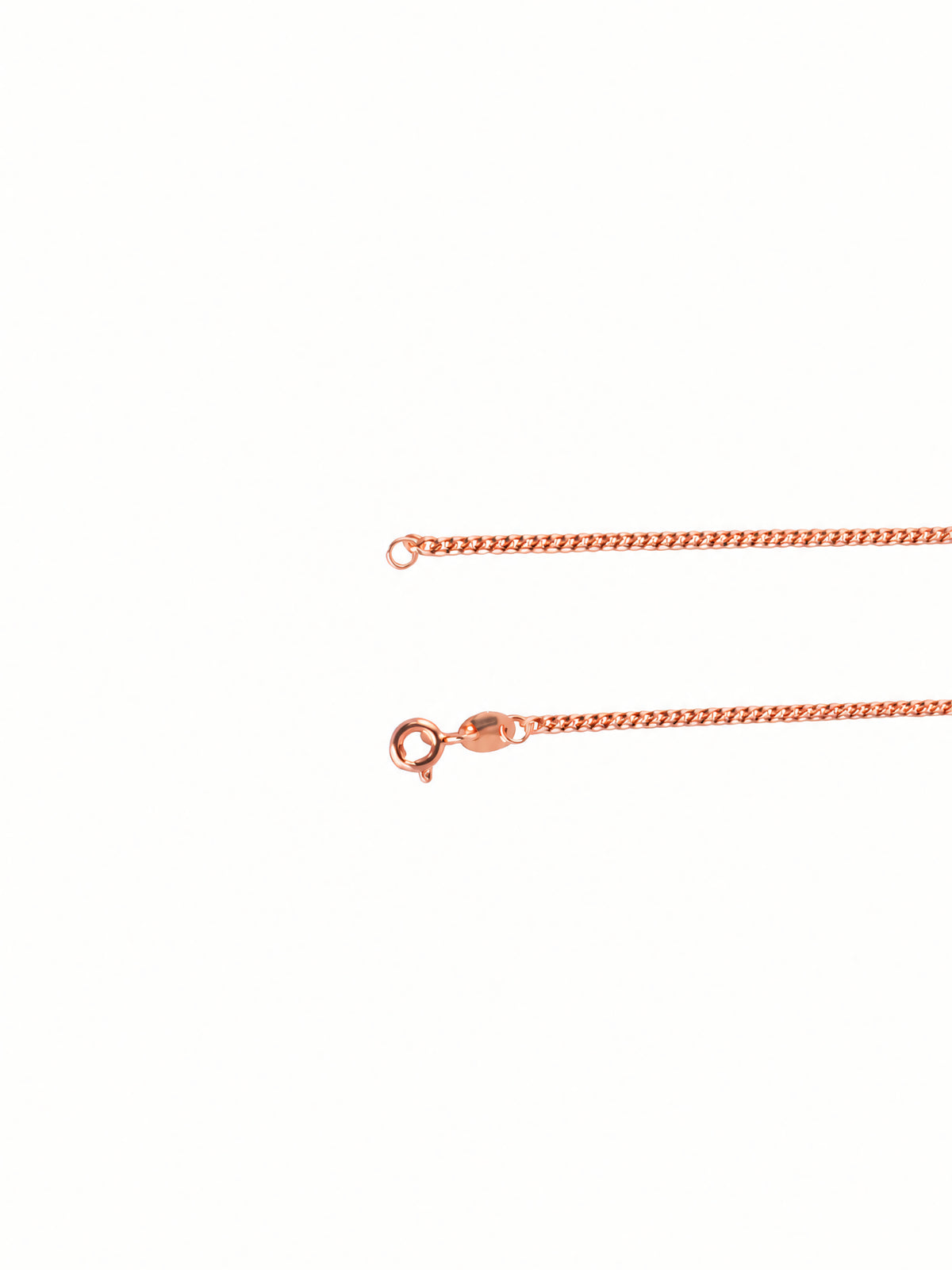 Silver Rose Gold Plated Link Chain