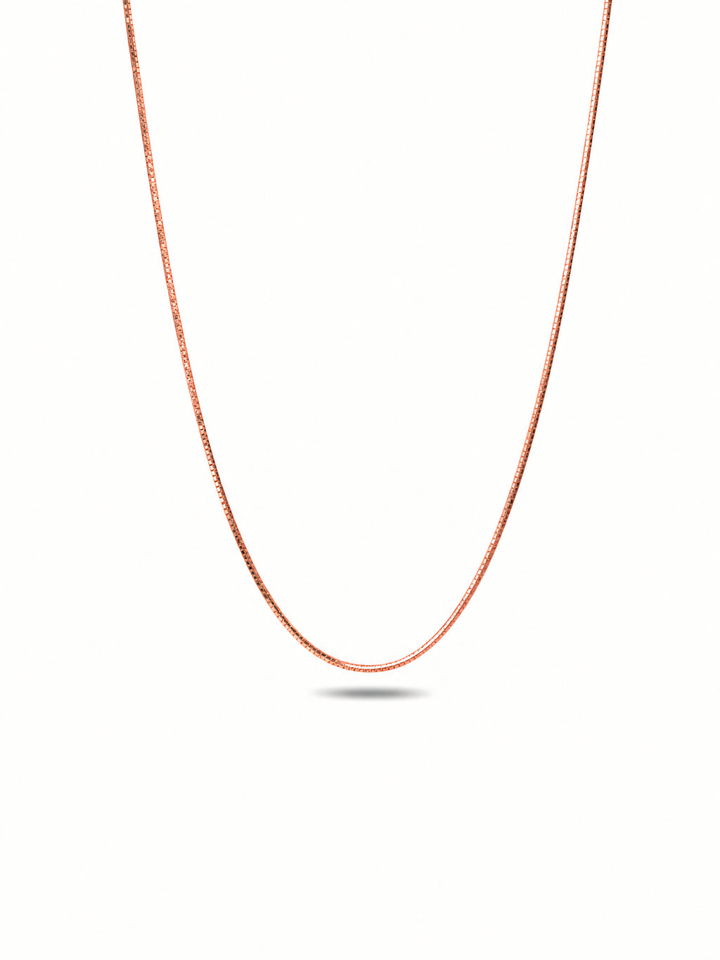Silver Rose Gold Plated Snake Chain