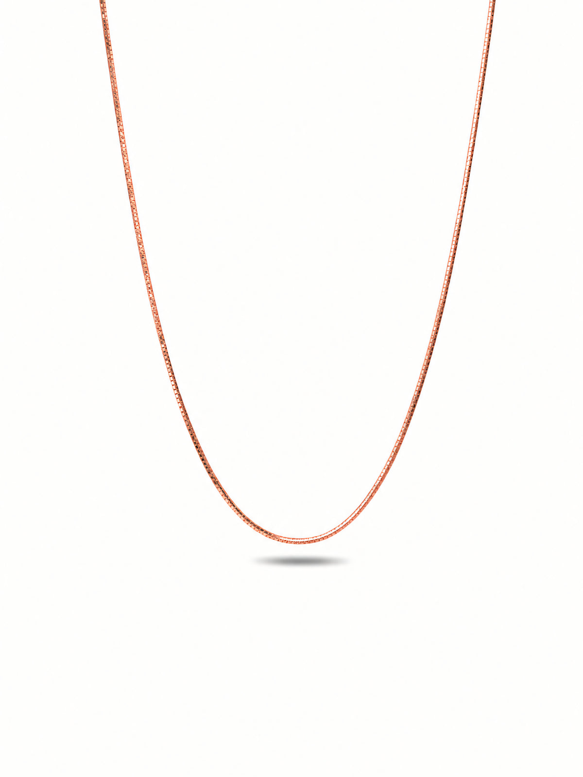 Silver Rose Gold Plated Snake Chain