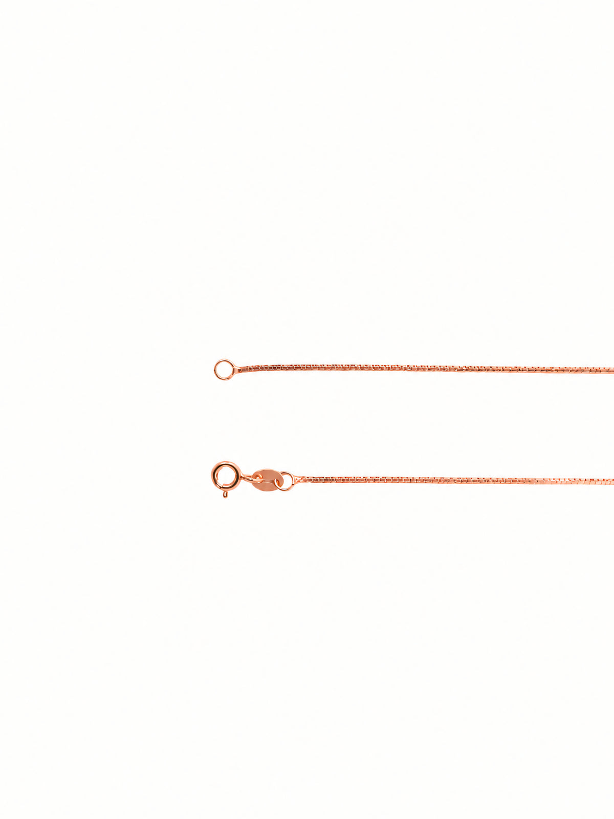 Silver Rose Gold Plated Snake Chain