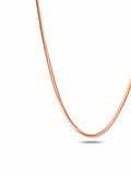 Silver Rose Gold Plated Snake Chain