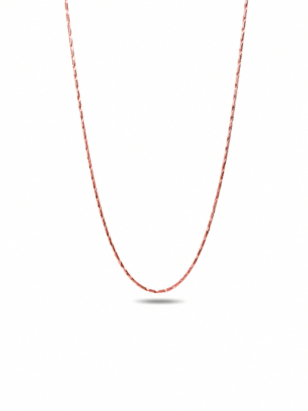 Silver Rose Gold Plated Snake Chain