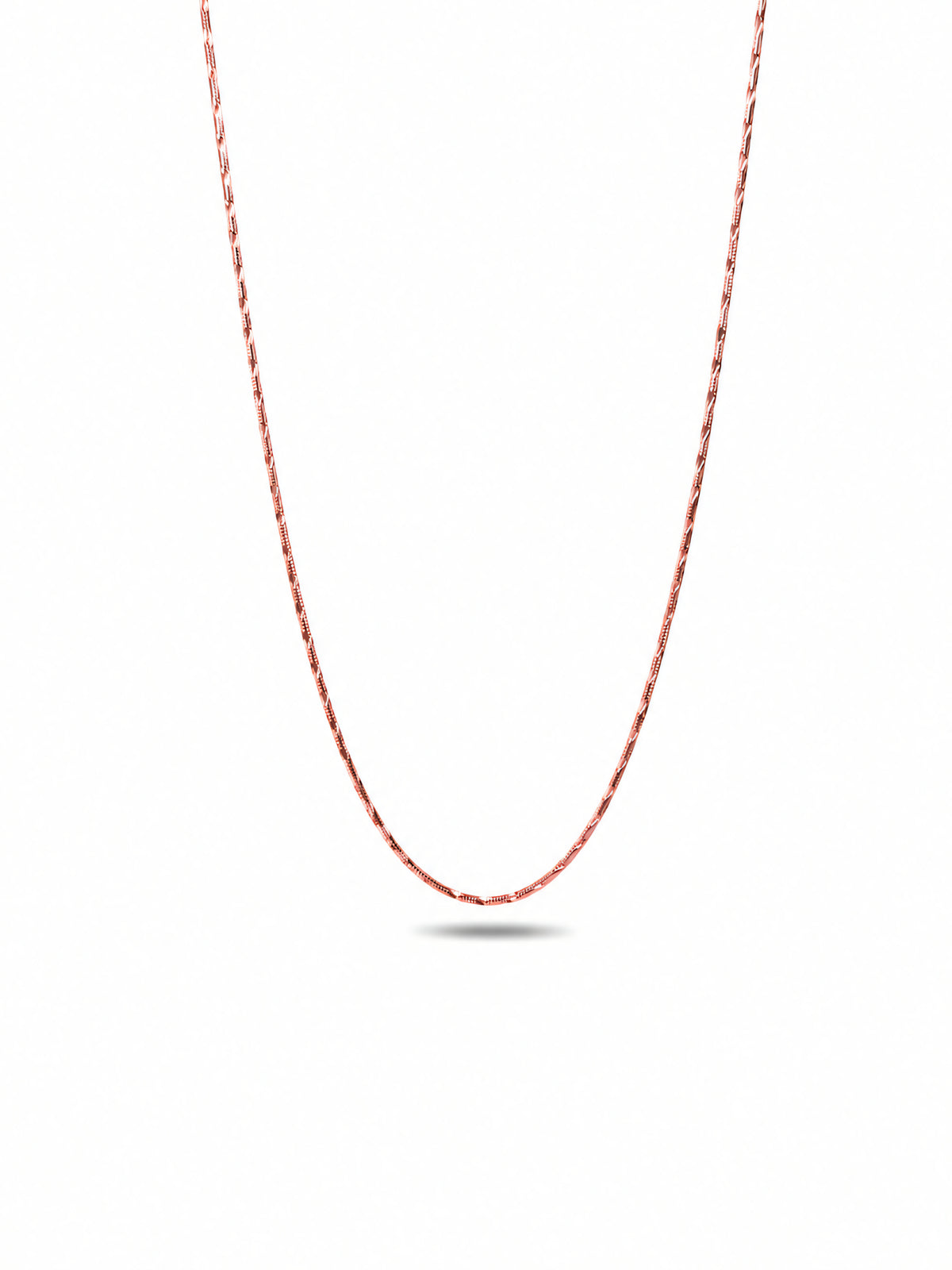 Silver Rose Gold Plated Snake Chain
