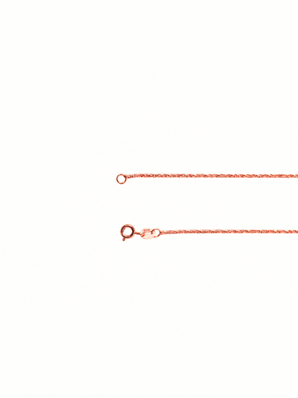 Silver Rose Gold Plated Snake Chain
