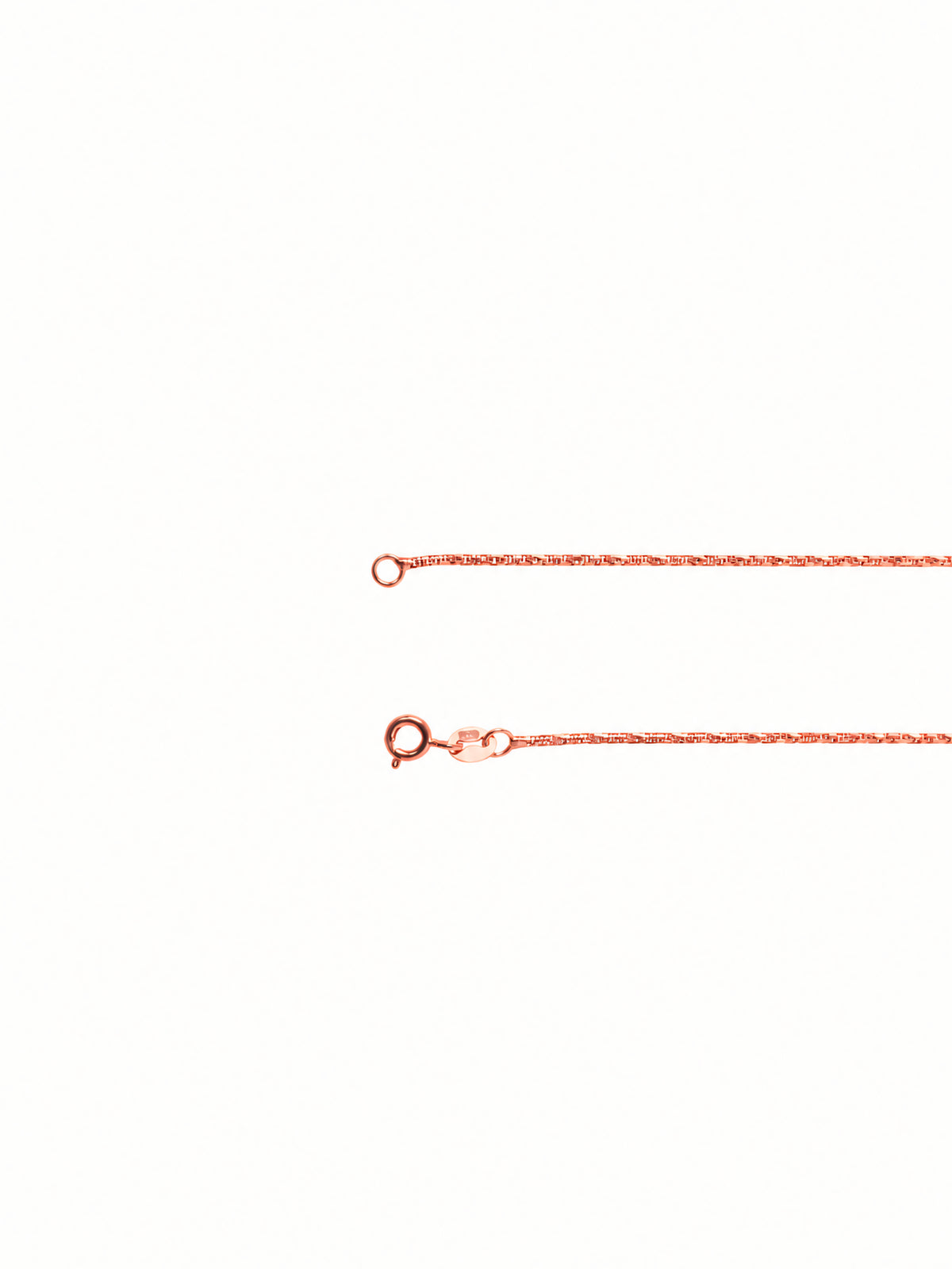 Silver Rose Gold Plated Snake Chain