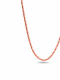Silver Rose Gold Plated Textured Chain