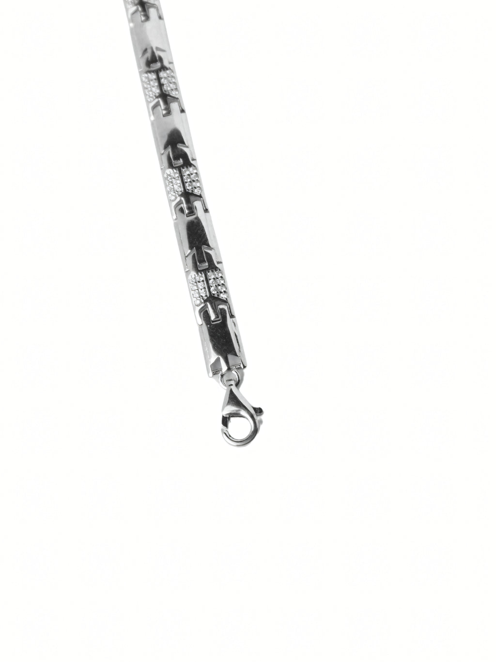 Silver Rectangular CZ Bracelet