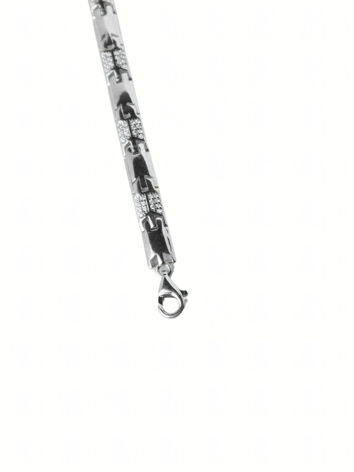 Silver Rectangular CZ Bracelet