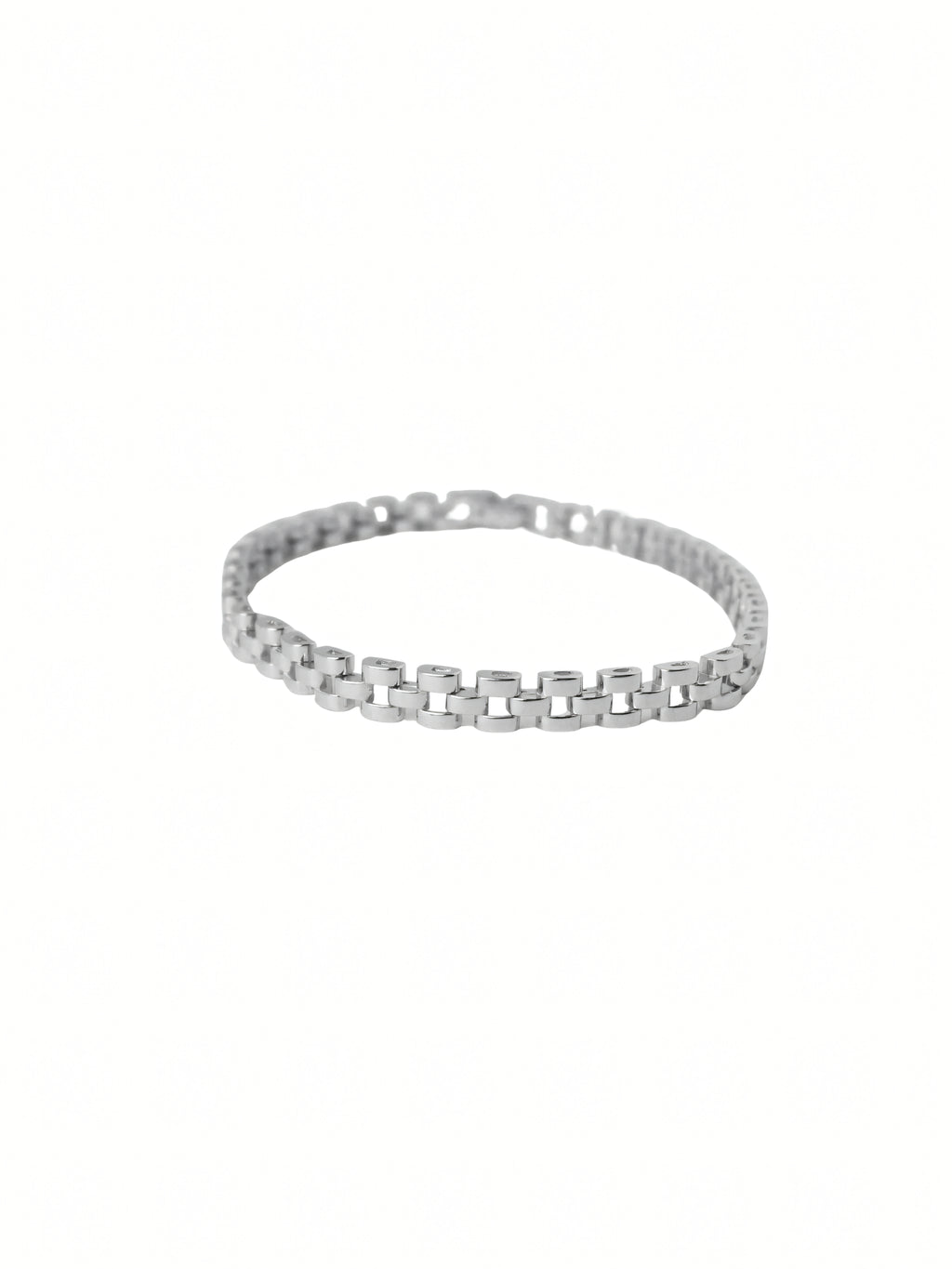 Silver Interlock Bracelet