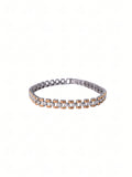 Silver Two-Tone Link Bracelet