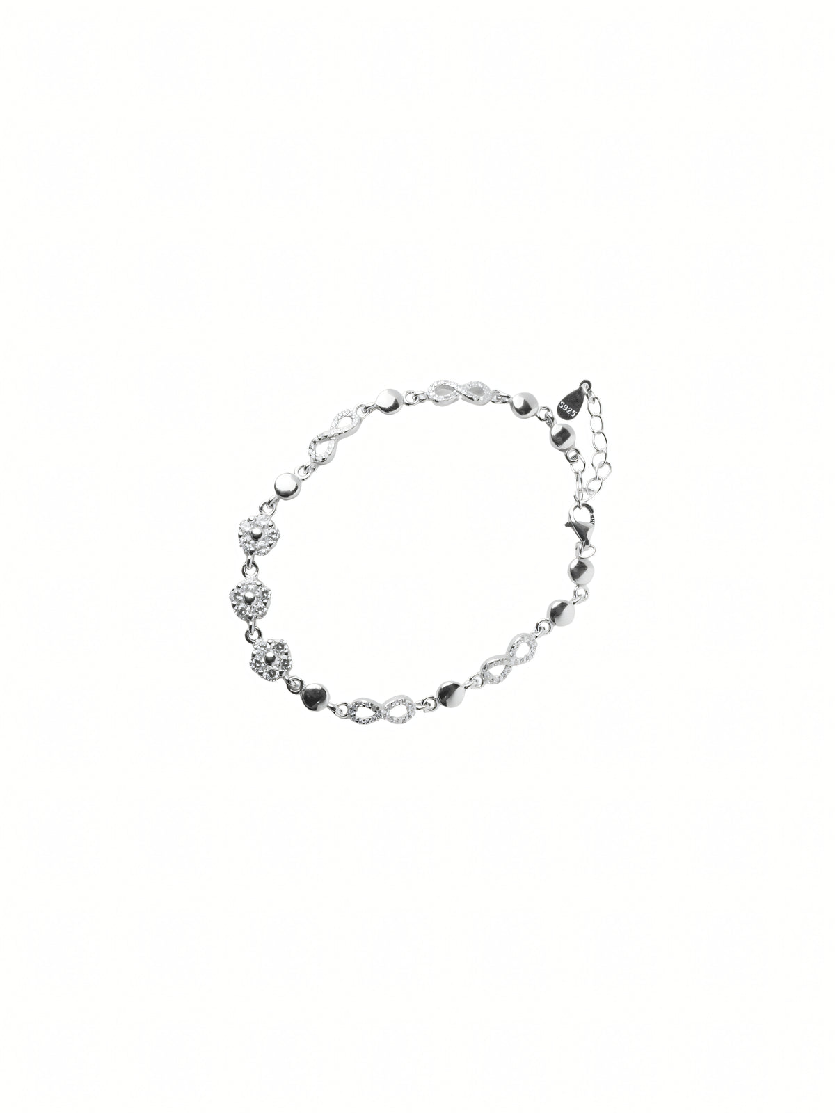Silver Infinity Link Bracelet