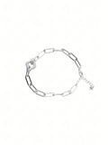 Silver Paperclip Bracelet