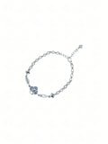 Silver Blue Stone Bracelet
