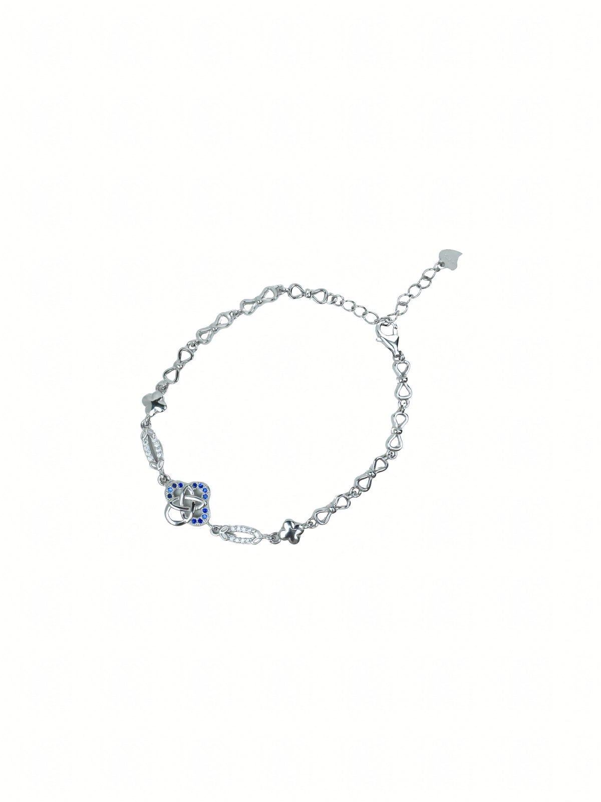 Silver Blue Stone Bracelet