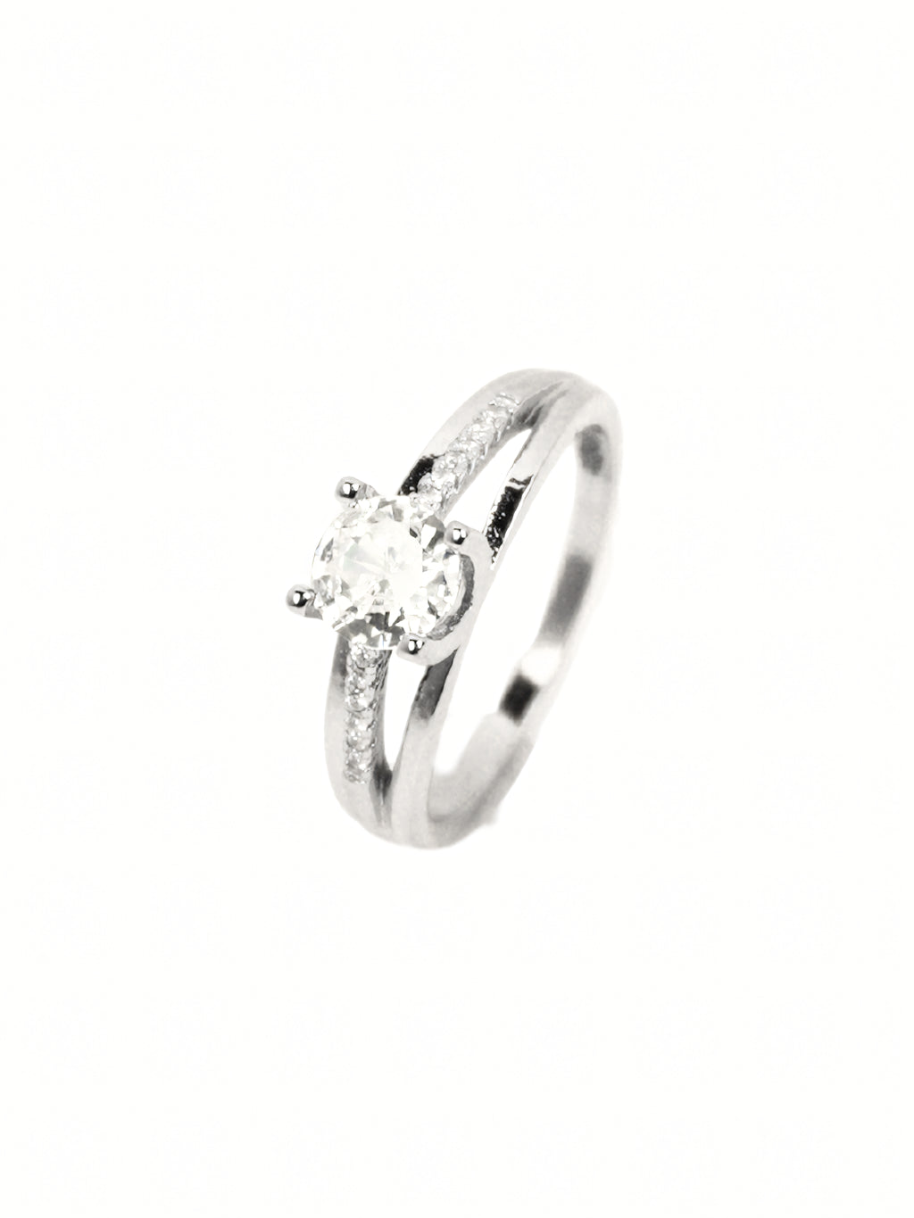 Ruhi Pavé Solitaire Ring