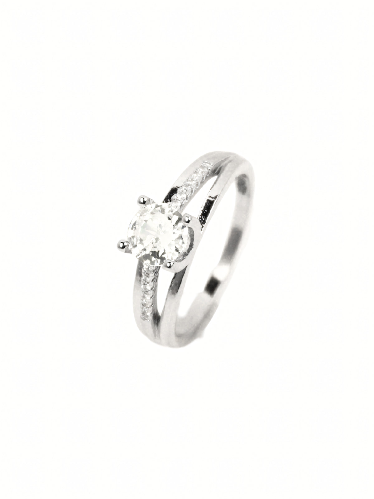 Ruhi Pavé Solitaire Ring