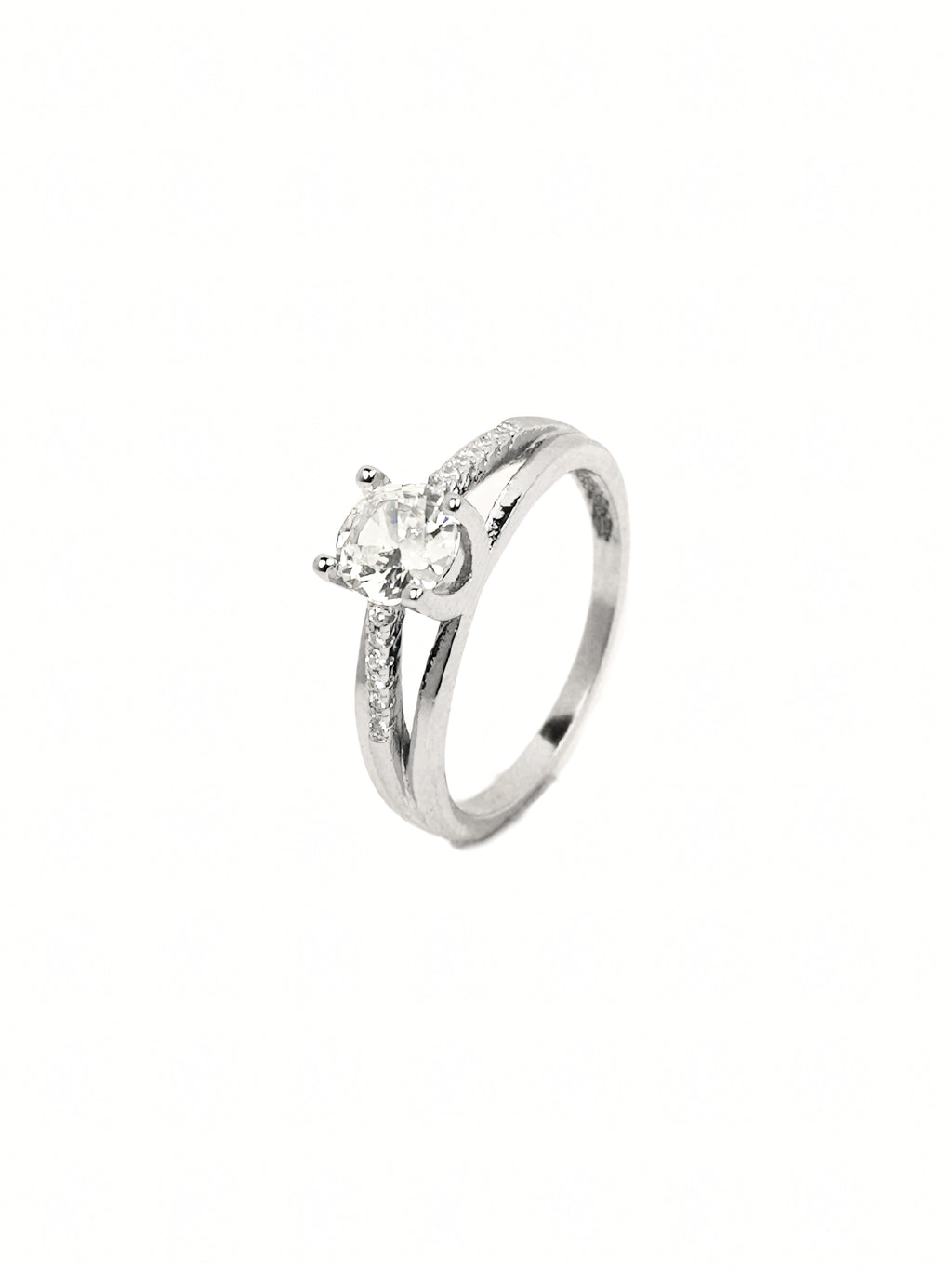 Ruhi Pavé Solitaire Ring
