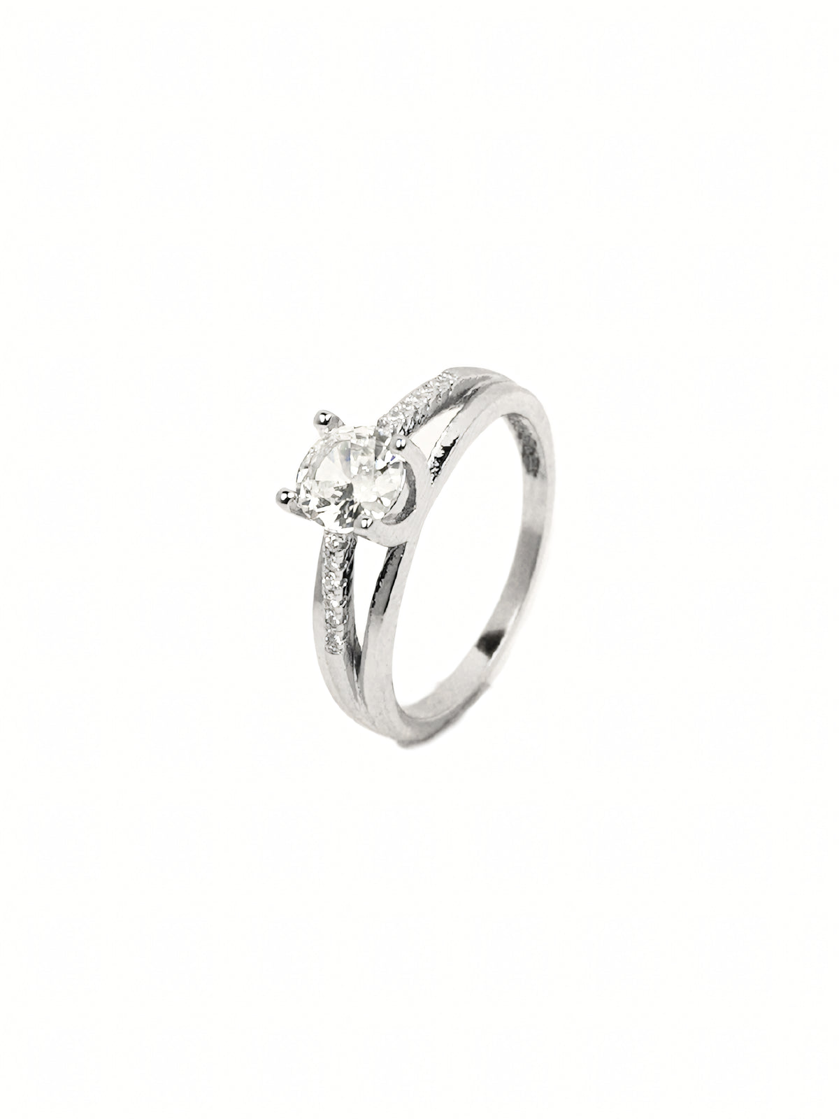 Ruhi Pavé Solitaire Ring