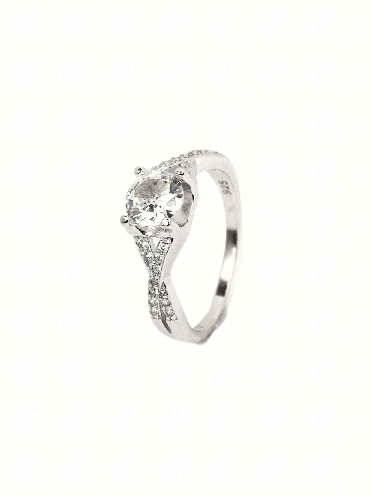 Saanvi Pavé Solitaire Ring