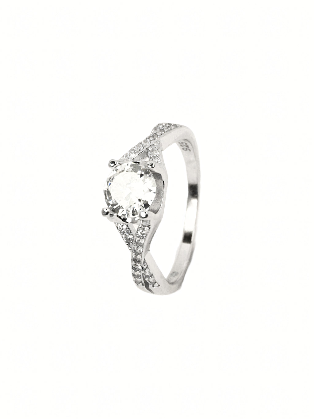 Saanvi Pavé Solitaire Ring