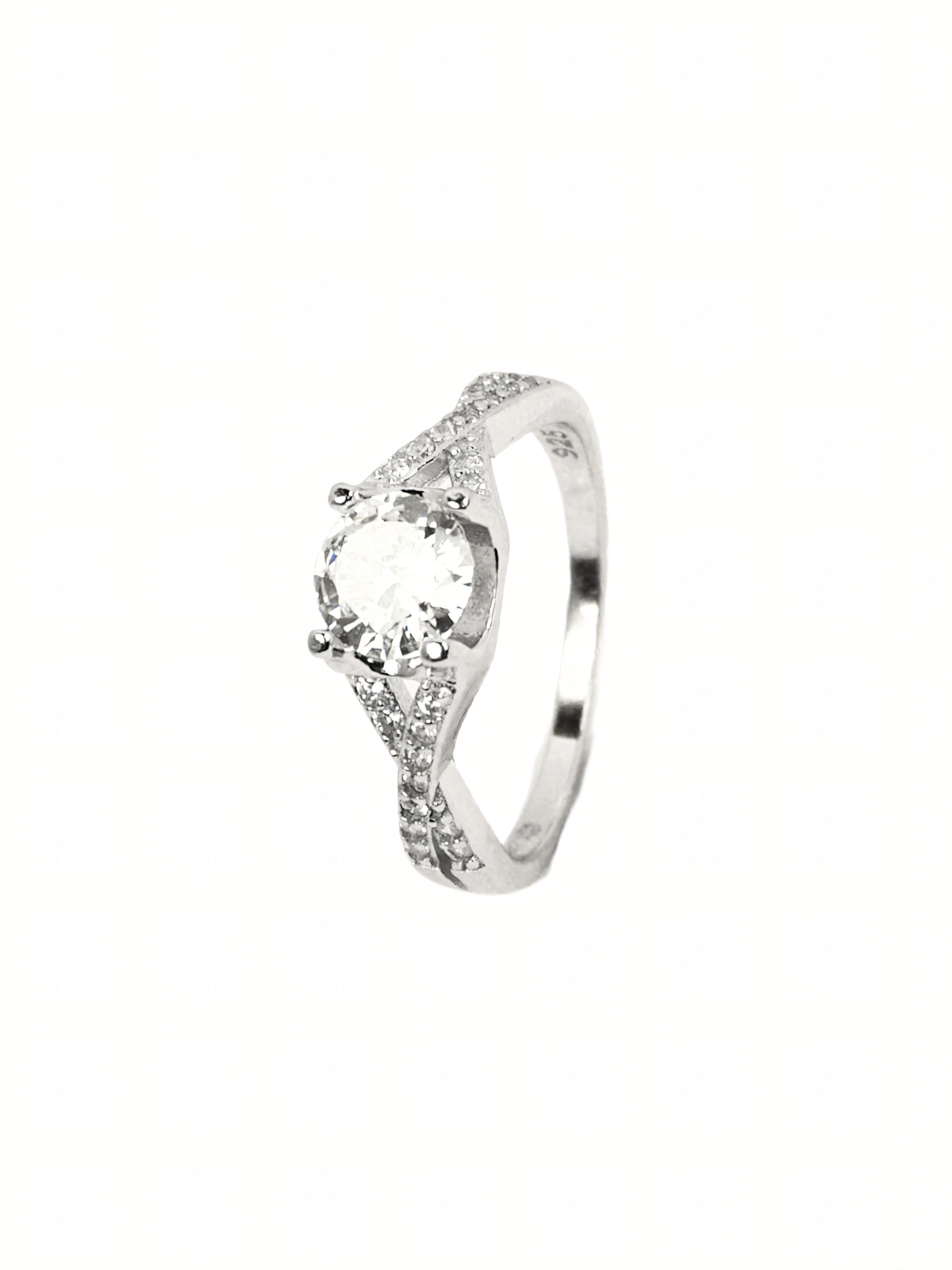 Saanvi Pavé Solitaire Ring