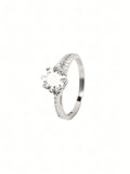 Sara Pavé Solitaire Ring