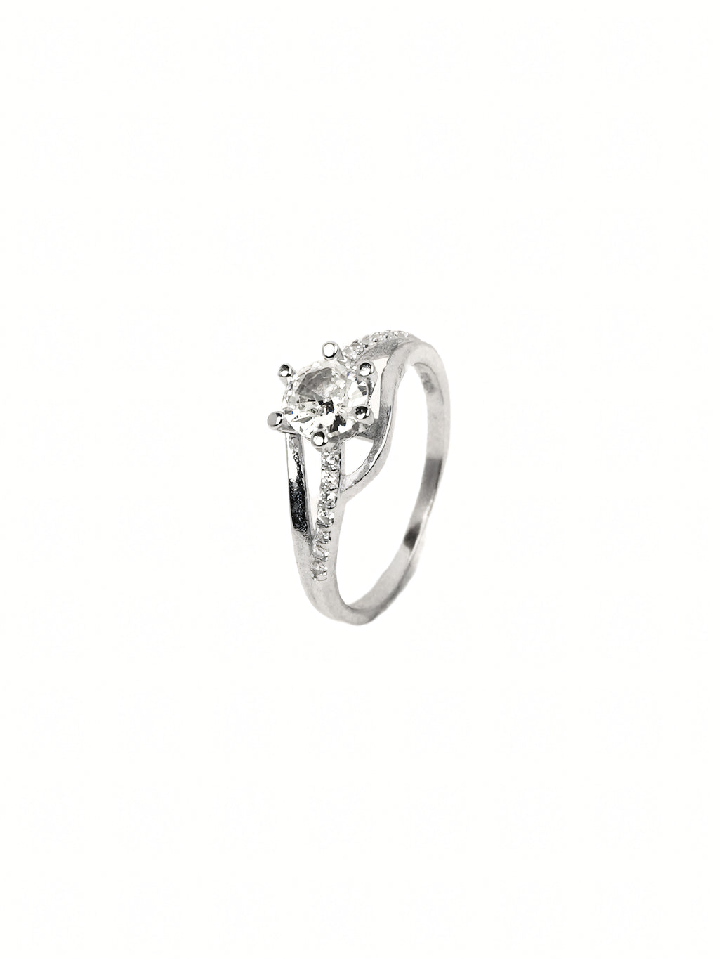 Tara Pavé Solitaire Ring