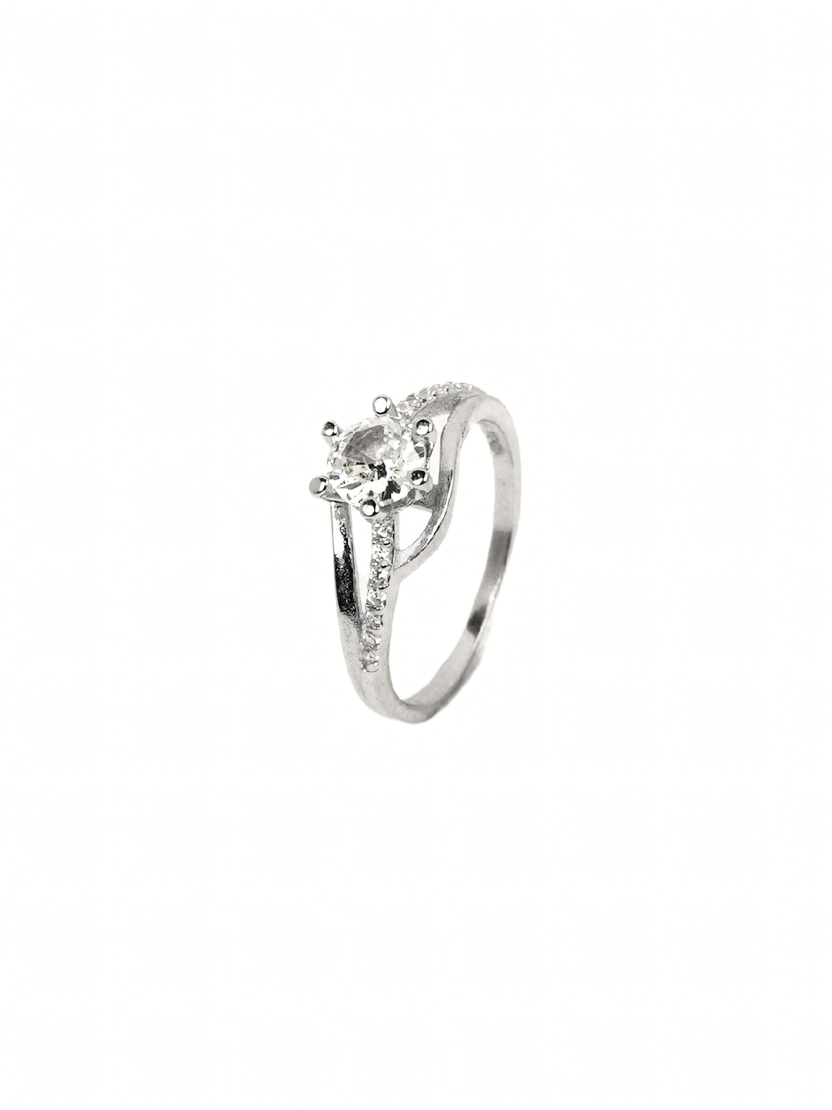 Tara Pavé Solitaire Ring
