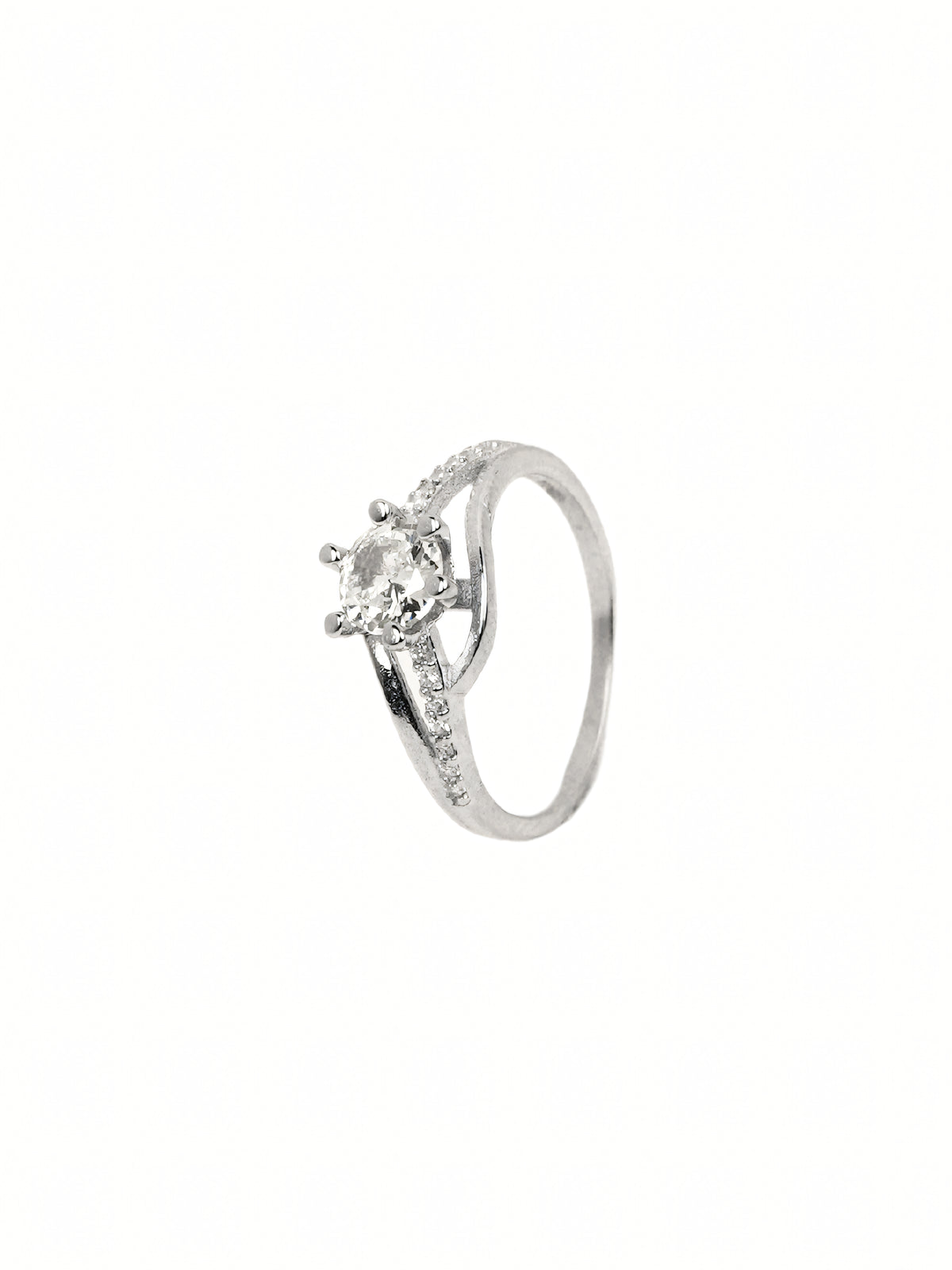Tara Pavé Solitaire Ring
