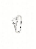 Vanya Pavé Solitaire Ring