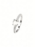 Advika Pavé Solitaire Ring
