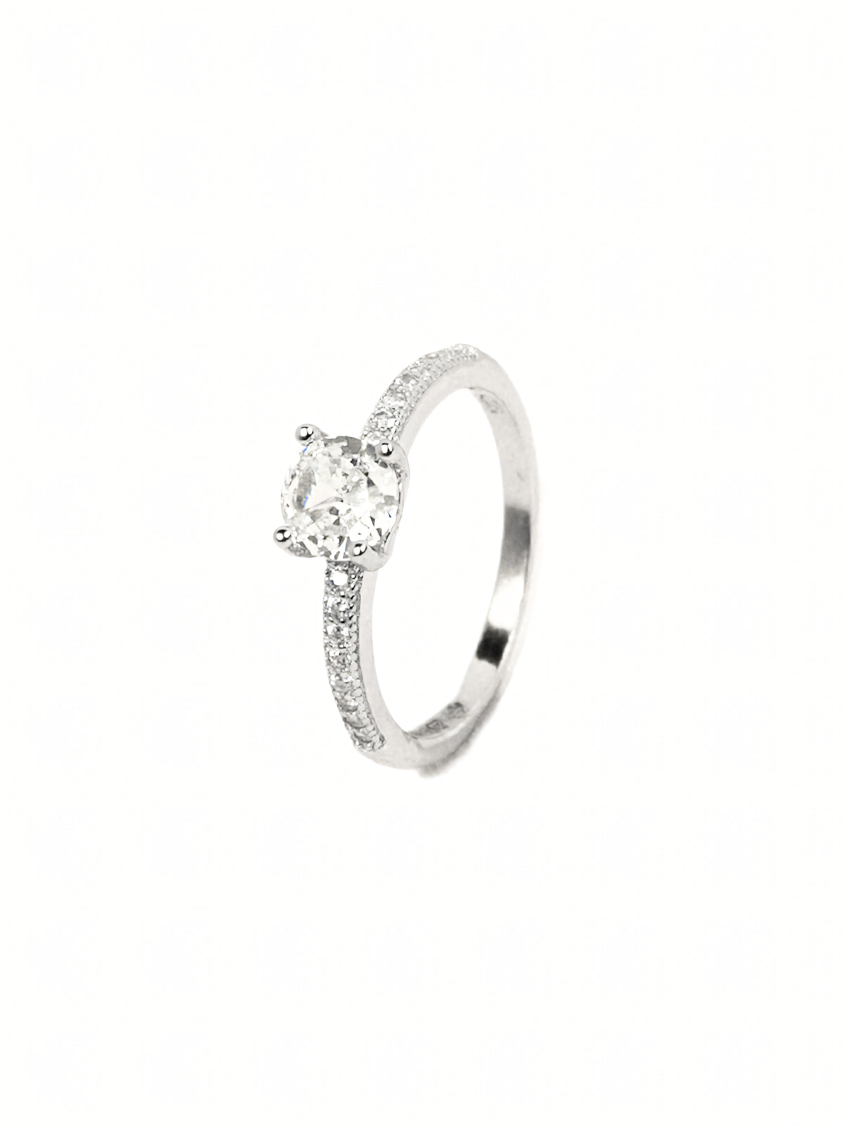 Advika Pavé Solitaire Ring