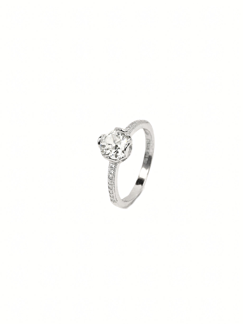 Ahana Pavé Solitaire Ring