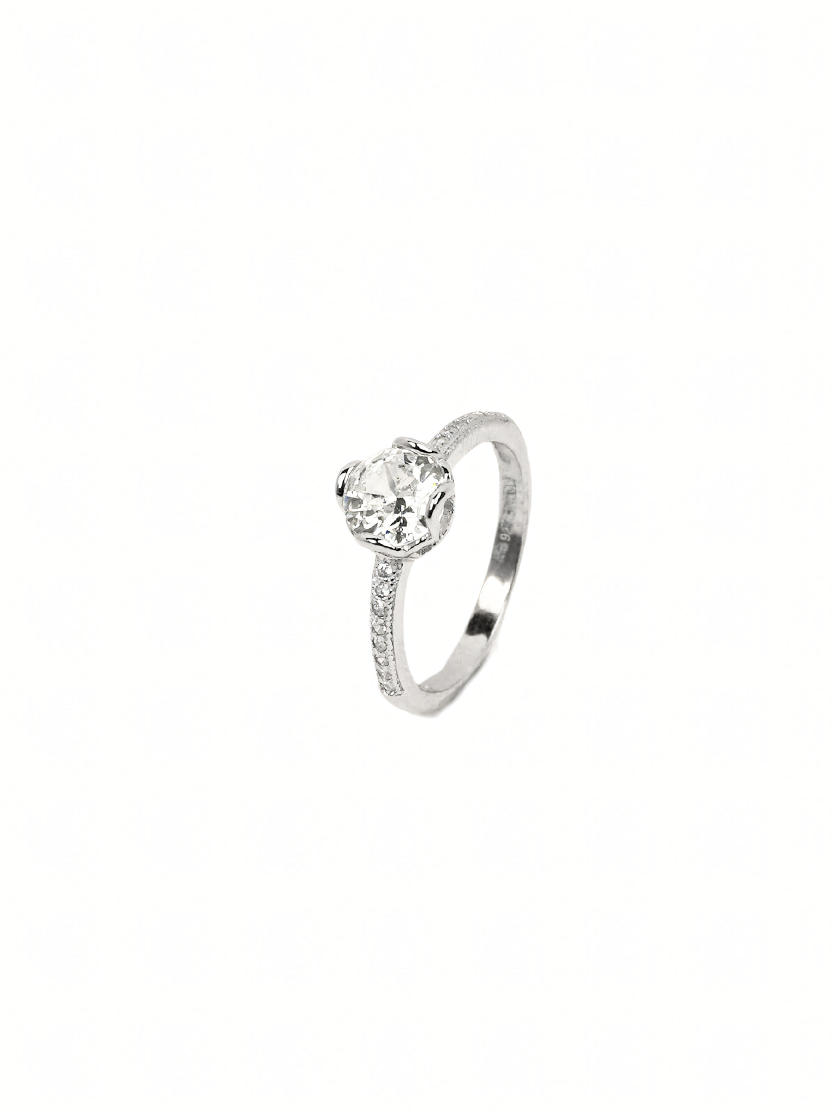 Ahana Pavé Solitaire Ring