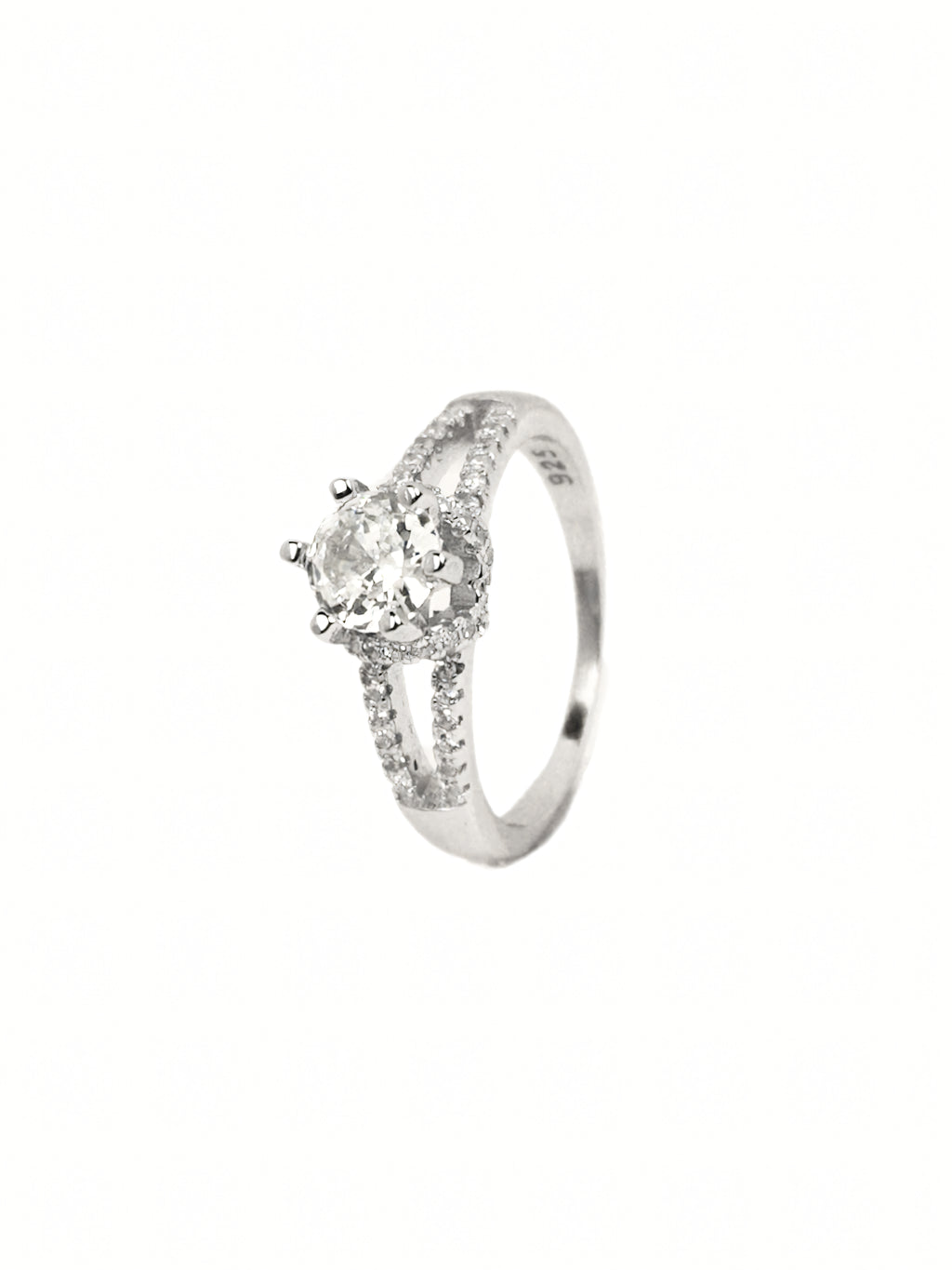Anahita Pavé Solitaire Ring