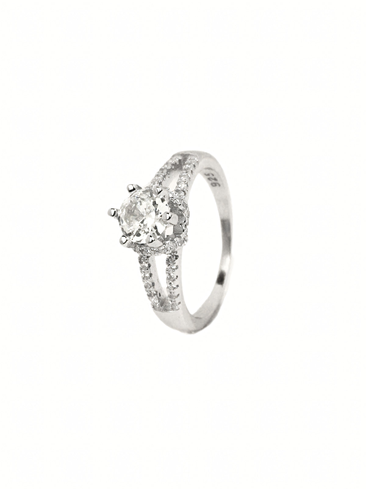 Anahita Pavé Solitaire Ring