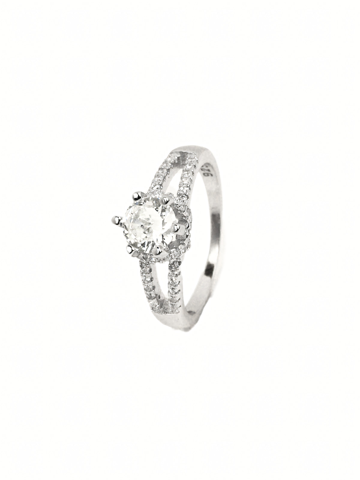 Anahita Pavé Solitaire Ring