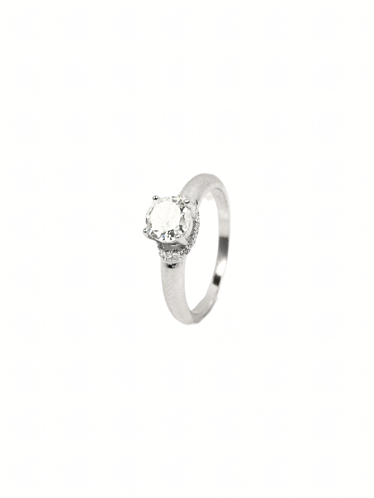 Anjali Pavé Solitaire Ring