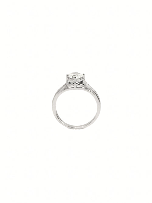 Arya Pavé Solitaire Ring