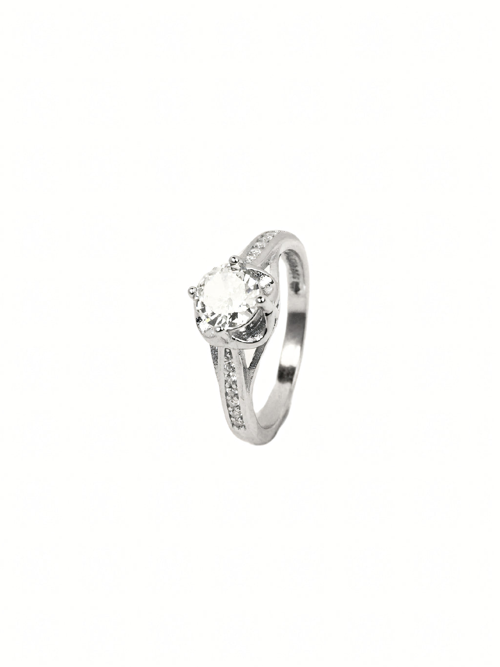 Arya Pavé Solitaire Ring