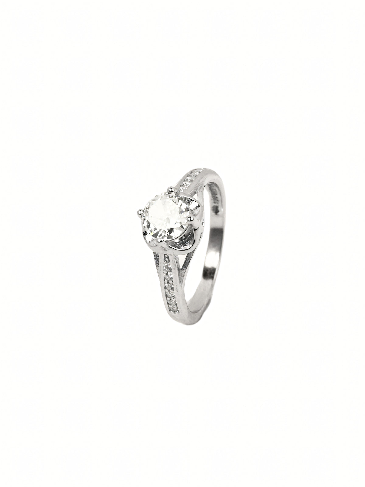 Arya Pavé Solitaire Ring