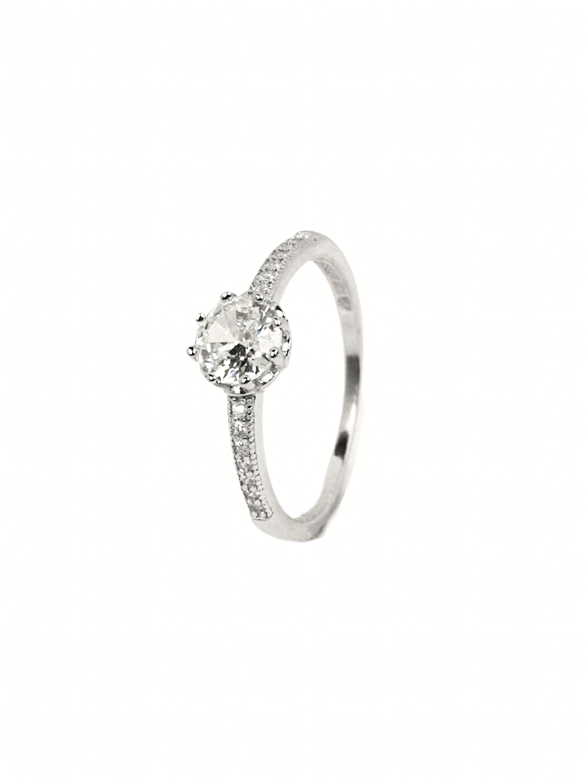 Avantika Pavé Solitaire Ring