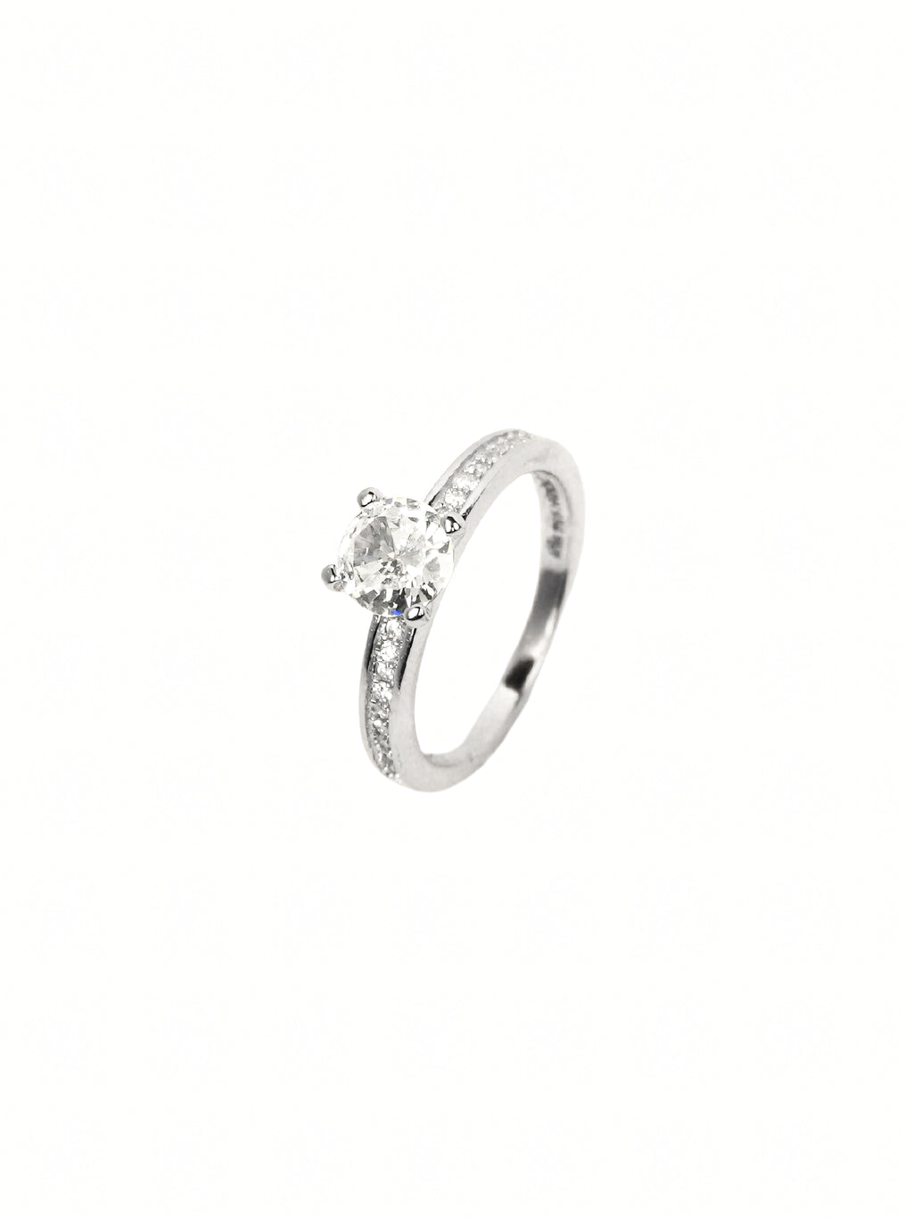 Devika Pavé Solitaire Ring