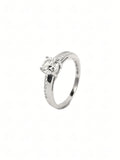 Disha Pavé Solitaire Ring