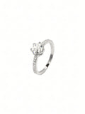 Divya Pavé Solitaire Ring