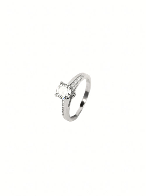 Ekta Pavé Solitaire Ring