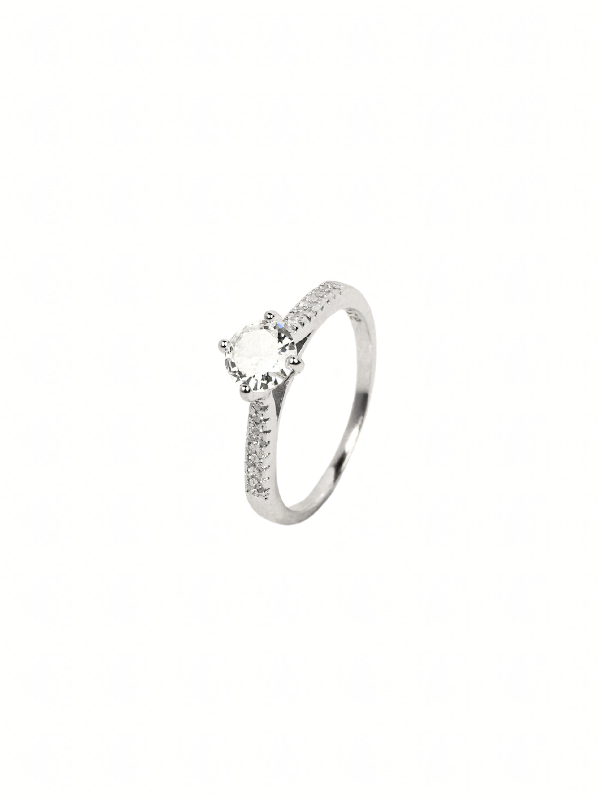 Gayatri Pavé Solitaire Ring